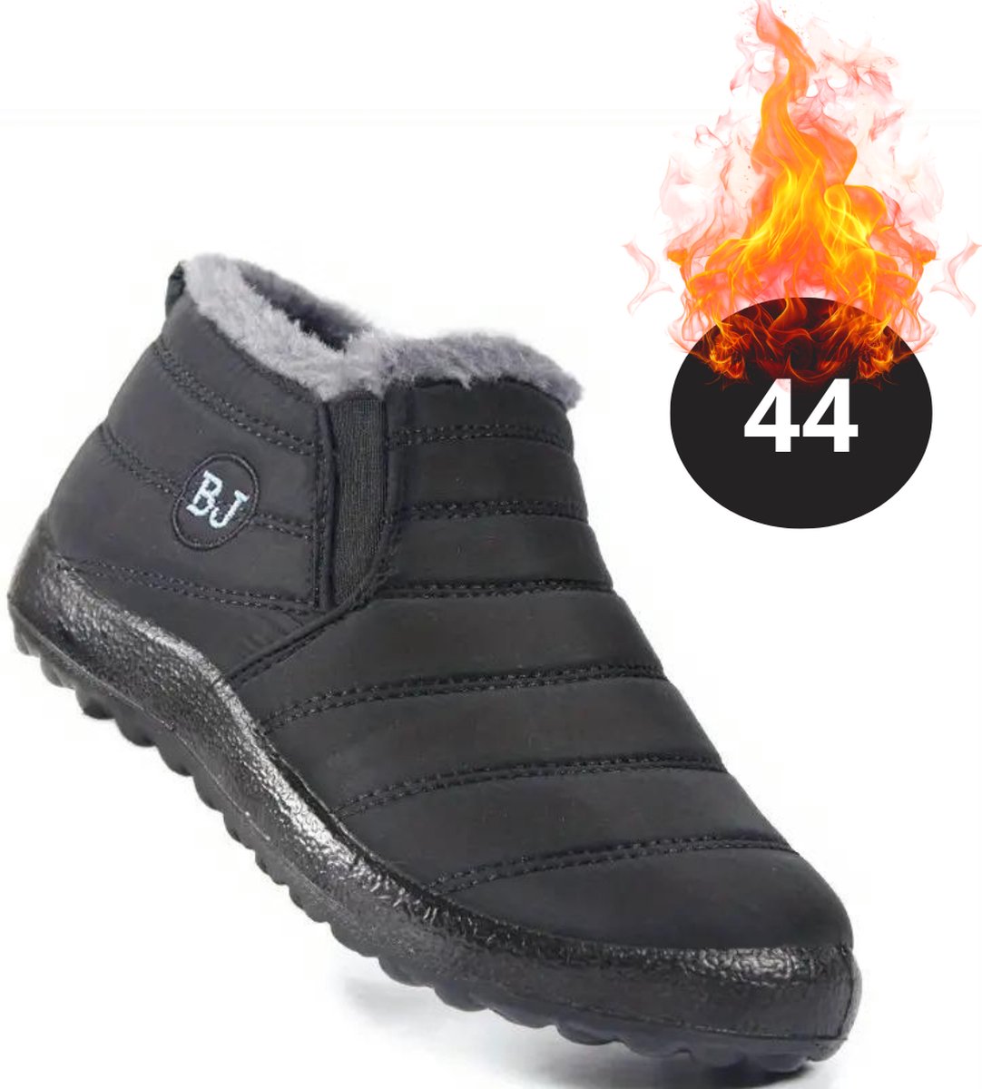 Nivard Snowboots Sneeuwschoenen Sneeuwboots Dames Wintersport Ski Skischoenen – 44 Laag Zwart