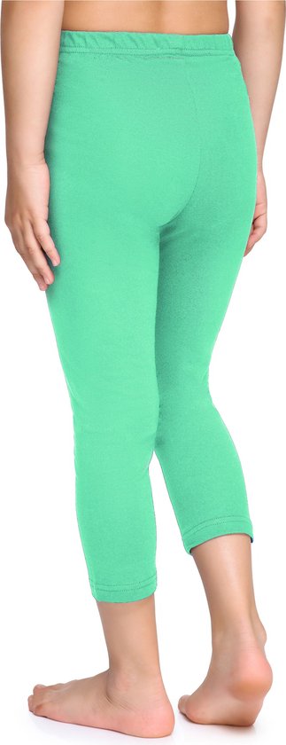 Merry Style Meisjes Leggings - Sport - Vrijetijdsbroek - Capri - Katoen - MS-MS10-226-LE - Munt - 134