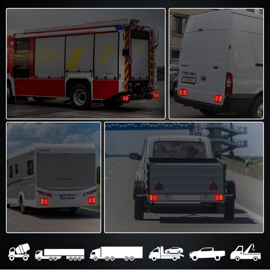 Equivera Siècle des Lumières de remorque - Set Siècle des Lumières de remorque - Éclairage de remorque - Siècle des Lumières de remorque