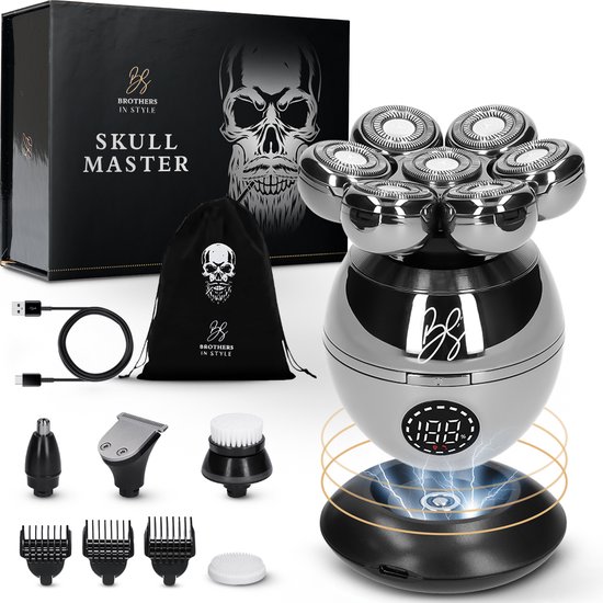 Foto: Scheerapparaat mannen 8 in 1 skull shaver pro head shaver trimmer brothers in style