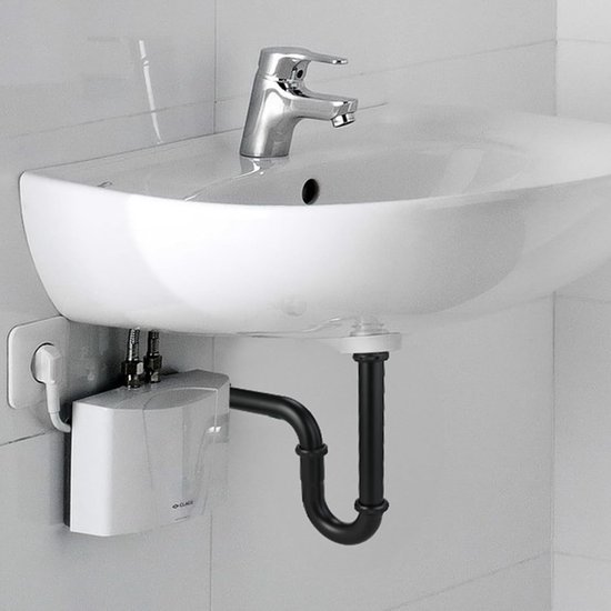 Badkamer wastafel sifon roestvrij staal design buissifon afvoergarnituur 1 ¼  incl. rubberen afdichtingen