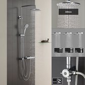 Bol.com CECIPA max Douchesysteem Chroom - Regendouche Roestvrijstalen Doucheset - Handdouche met 3 Functions - 150CM aanbieding
