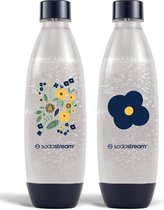 Duopack de bouteilles SodaStream Spring Flower pour machines à eau gazeuse SodaStream - Imprimé floral - 1L