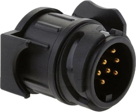WiseGoods Premium 7 Naar 13 Pin Adapter - Trekhaak Stekker Waterdicht - Caravan Stekkers - Adapters Vrachtwagen - Elektra Plug