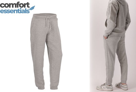 Comfort Essentials Joggingbroek Heren - Grijs - M - Trainingsbroek Heren - Sweatpants - Traingspak Heren