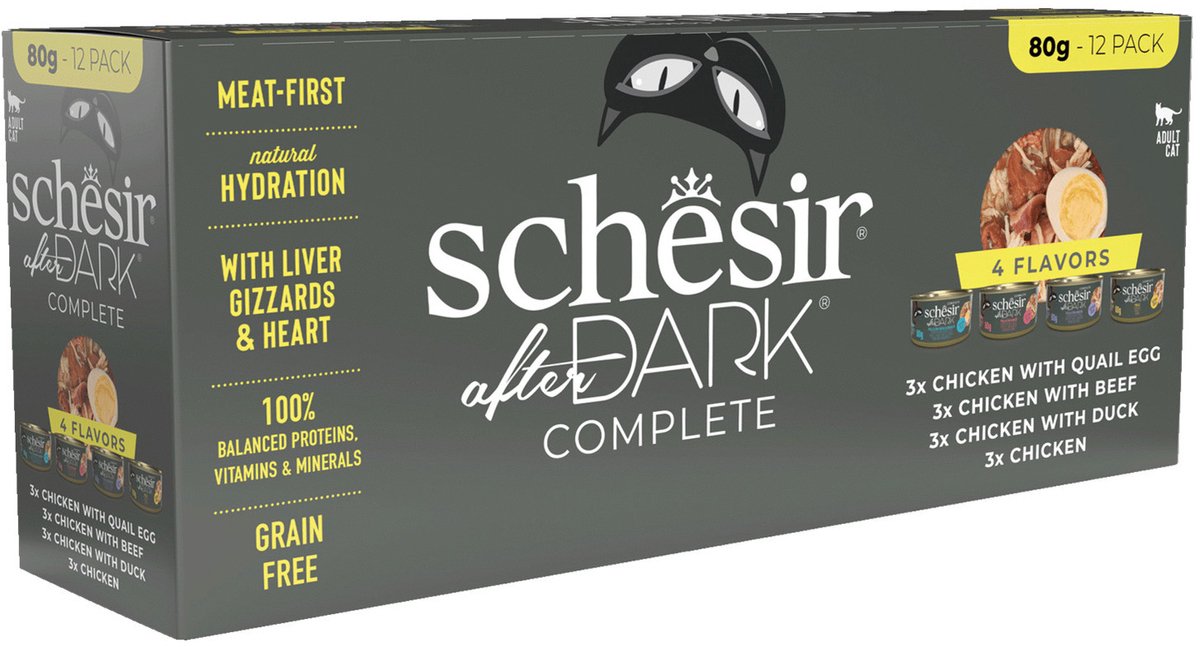 Schesir Schesir After Dark Bouillon Variatie-Pack - 12 x 80 gr