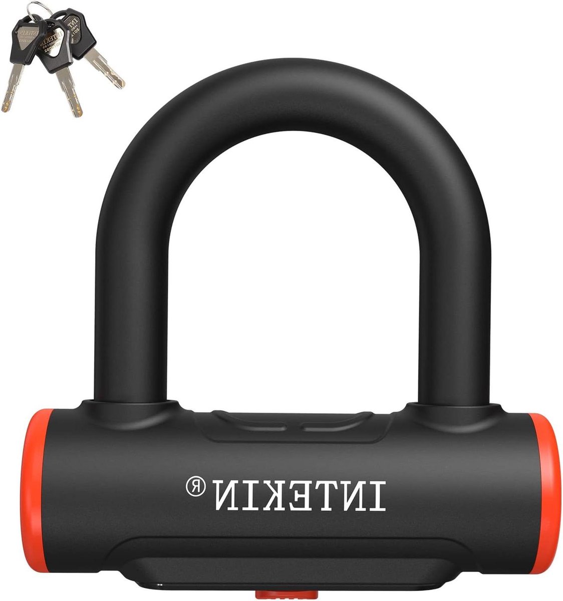 16 mm geharde stalen beugel mini-beugelslot - remschijfslot fietsslot U-slot voor e-bike - scooter e-scooter met 3 sleutels.