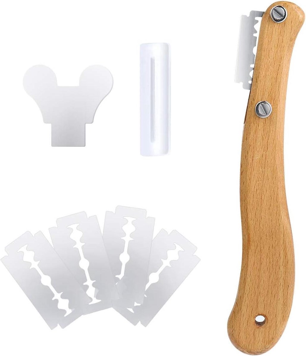 5-scheermesjes Baguettemes voor deegmes plankmes taartsnijder snijmes perfect voor slaibtaart en toast