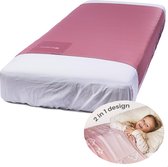 BrellaVio Slaaptunnel - Voor 1 persoons bed 90x200 cm - Oud Roze - 2 in 1 Design - Bedtunnel - Alternatief Verzwaringsdeken Kind - Hulpmiddel hoogsensitieve kinderen, angst, ADHD, autisme en onrustig slapen