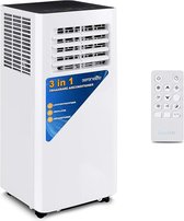 Bol.com Kibus Mobiele Airco - 10000 BTU met Wifi - Airconditioning met 3 Programma's - Ingebouwde Ontvochtiger - Wit - Tot 28m3 ... aanbieding