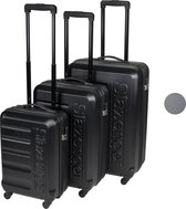 Slazenger 3-Delige Kofferset inclusief Handbagage - 88L, 55L, 33L - Met Cijferslot - Zwart