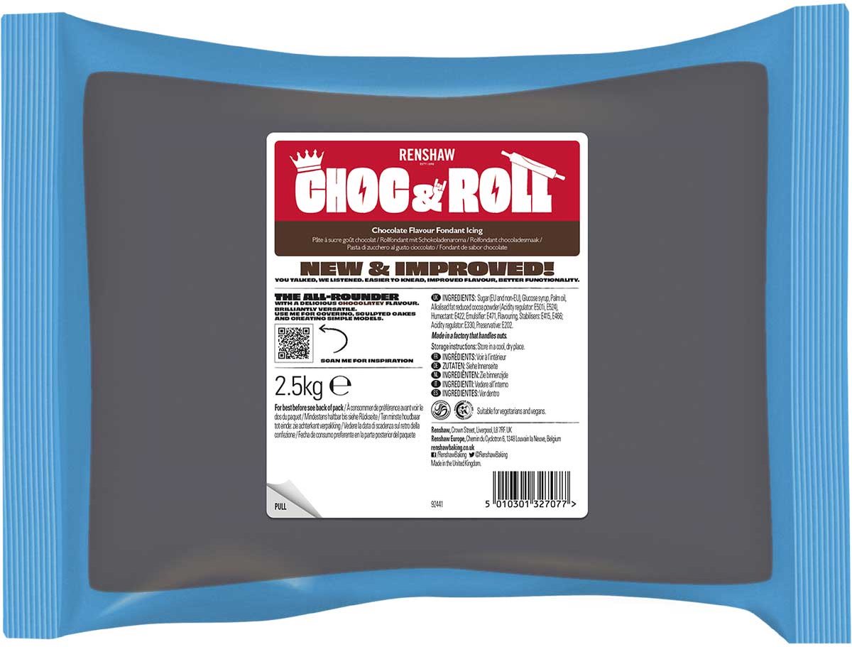 Renshaw Fondant - Chocolade Smaak - 2.5kg