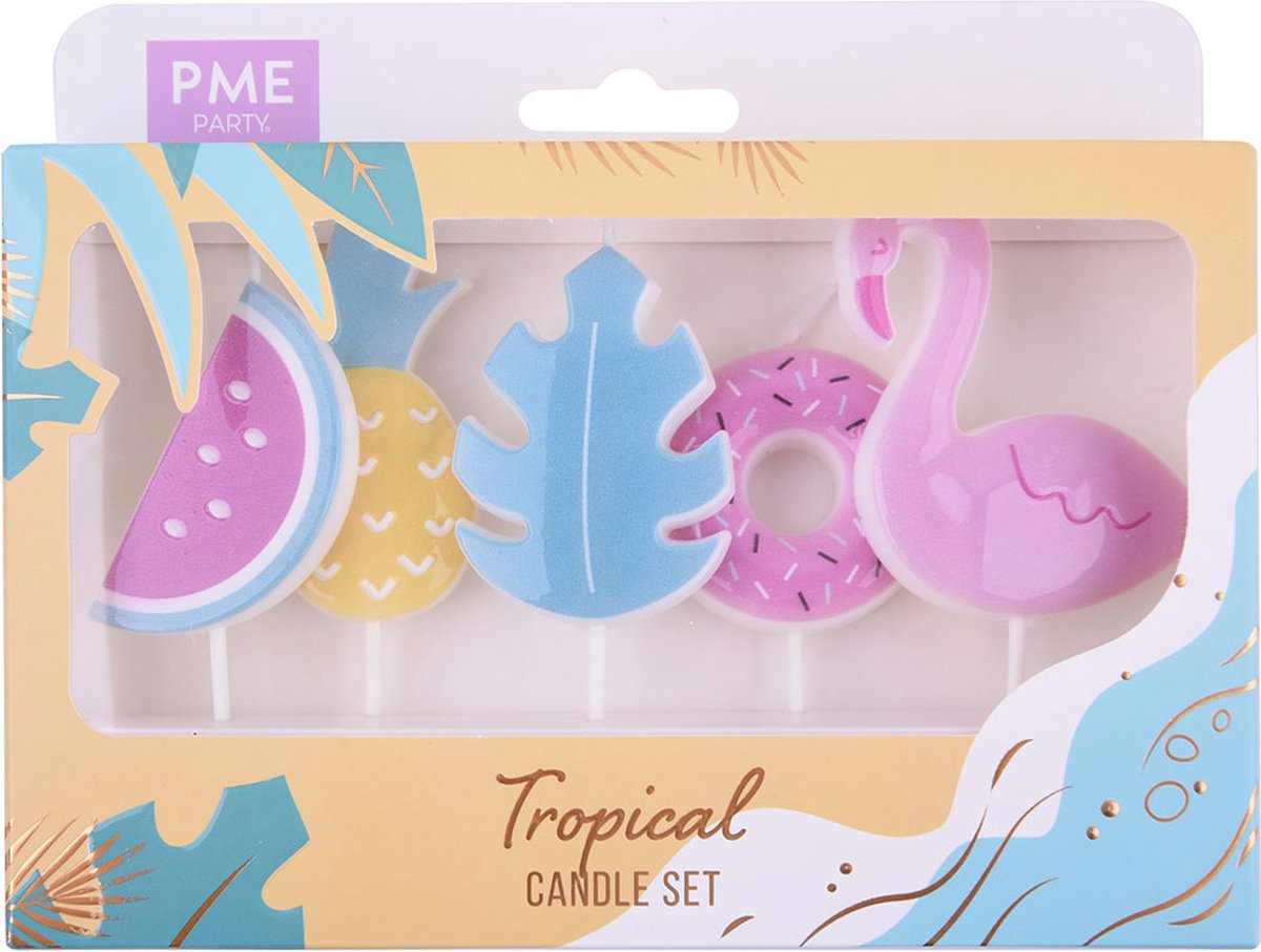 PME - Kaarsjes - Tropical Party - Set/5