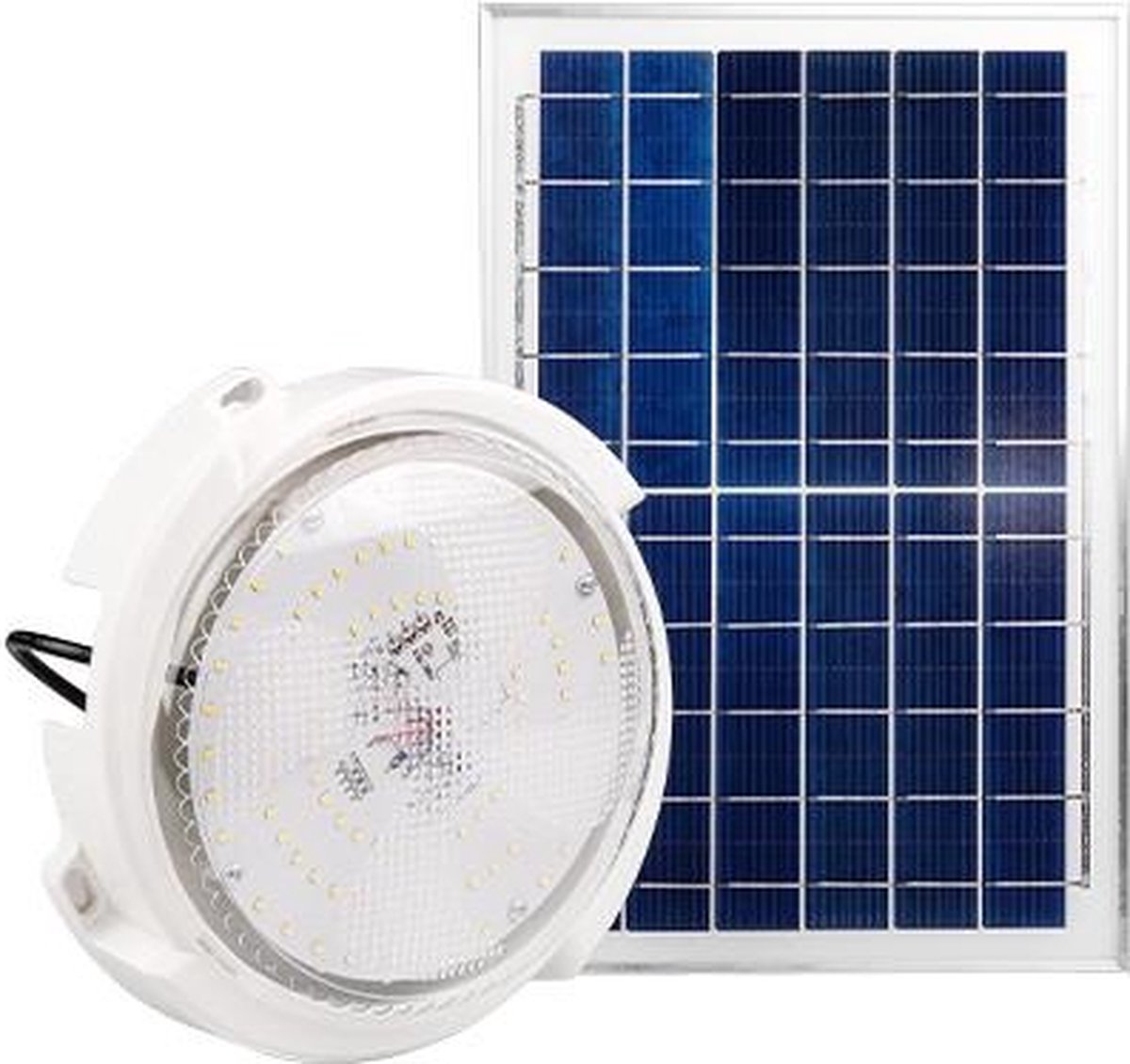 Solar LED plafondlamp - 120W - Koud wit - Met zonnepaneel