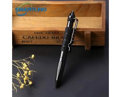 CHPN - Tactische Pen - Kubotan - Zelfverdedigingspen - Balpennen - Pen/Zwart/Glasbreker/Self Defense/Survival/Tactical/Aluminium/Zwart
