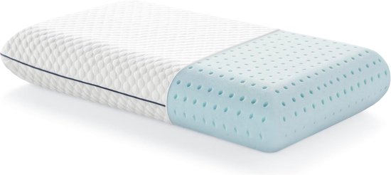Gel Memory Foam Kussen - Standaard Maat - Medium Pluche Feel - Nek & Schoudersteun - Rug- Zij- en buikslapers - Thuis Hotel & Ziekenhuis - 1 Pack hoofdkussen
