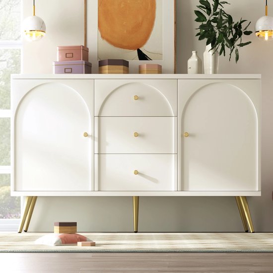 moderne dressoir kasten dressoir kast mangohout naturel 91 cm