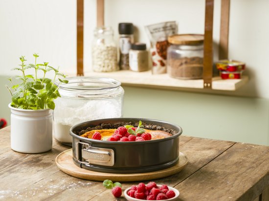 Dagelijkse Kost springvorm - 24cm - olijfgroen - PFAS-vrij - gealuminiseerd plaatstaal