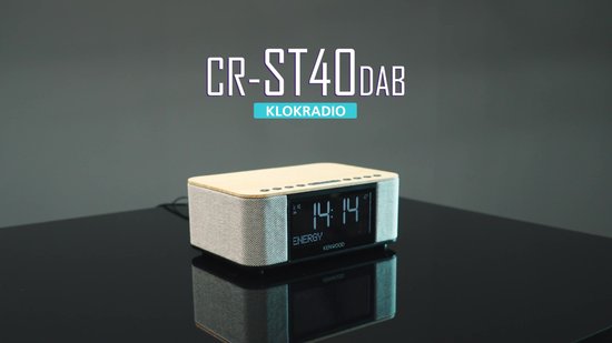 Kenwood CR-ST40DAB-B Radio-réveil stéréo avec 3 alarmes Dab , FM