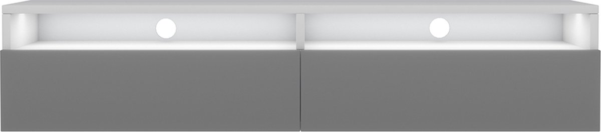 Selsey Rednaw -RTV 140 - Wit / Grijs met verlichting Wit/grijs