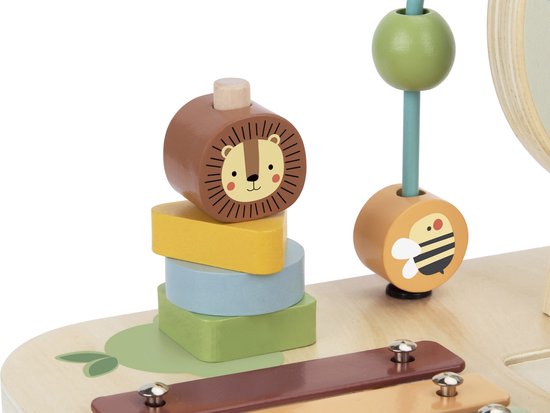 Houten Bosvrienden Activiteitentafel - 8-in-1 Stimulerend Speelcentrum - 29,5 × 29,5 × 28 cm - Vanaf ±18 maanden van Merkloos — afbeelding 3