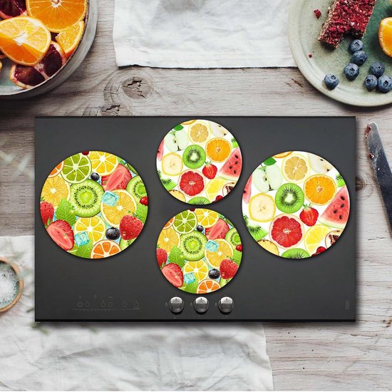 Rijpe Vruchten Art Metalen Ronde Kookplaat Covers - Set van 4 - Gas Range Oven Protector van Koloroo — afbeelding 2
