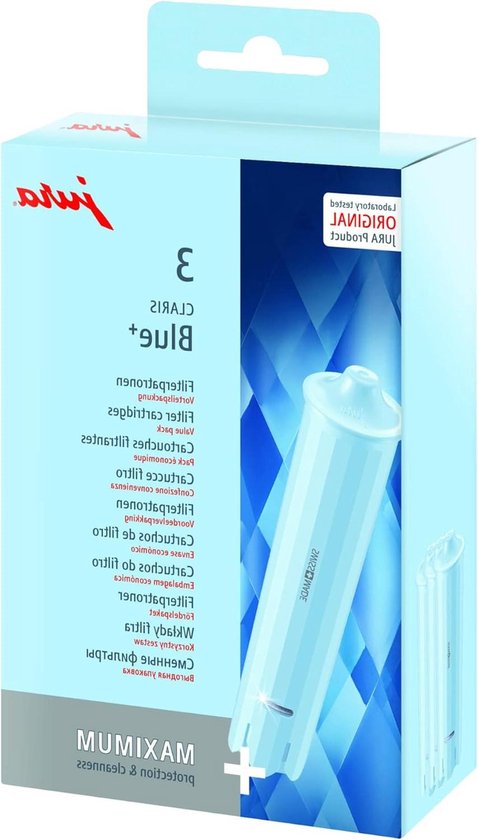 Jura 71312 Claris Water Filter, Pack of 3, Blue