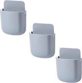 NYGGTYK 4 stuks afstandsbedieningshouders, opbergdoos, wandafstandsbedieningshouder, afstandsbedieningsmanager-houder, wandorganizer, wandhouder (wit