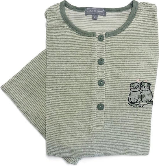 Badstof pyjama van Comtessa gestreept | Online de mooiste pyjama's, nachthemden, ondermode en meer