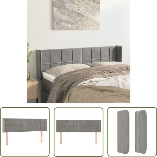 vidaXL Hoofdbord 100 x 5 x 78/88 cm stof lichtgrijs, hoofdeinde, houten hoofdeinde, bedonderdeel, houten hoofdbord, slaapkamermeubel, bedaccessoire vidaXL Hoofdbord 100 x 5 x 78/88 cm stof lichtgrijs, hoofdeinde, houten hoofdeinde, bedonderdeel, houten hoofdbord, slaapkamermeubel, bedaccessoire