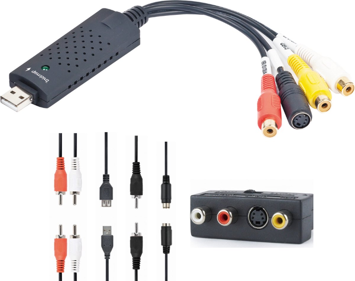 Video grabber USB 3.0/2.0 - VHS videobanden digitaliseren - Bol