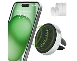 iSetchi Telefoonhouder Auto - Magnetisch - Metaal & Stevig - Off-Road & Drempel Proof - GSM Mobiel Houder - Autohouder - Universeel - Telefoonhouders Auto Ventilatie