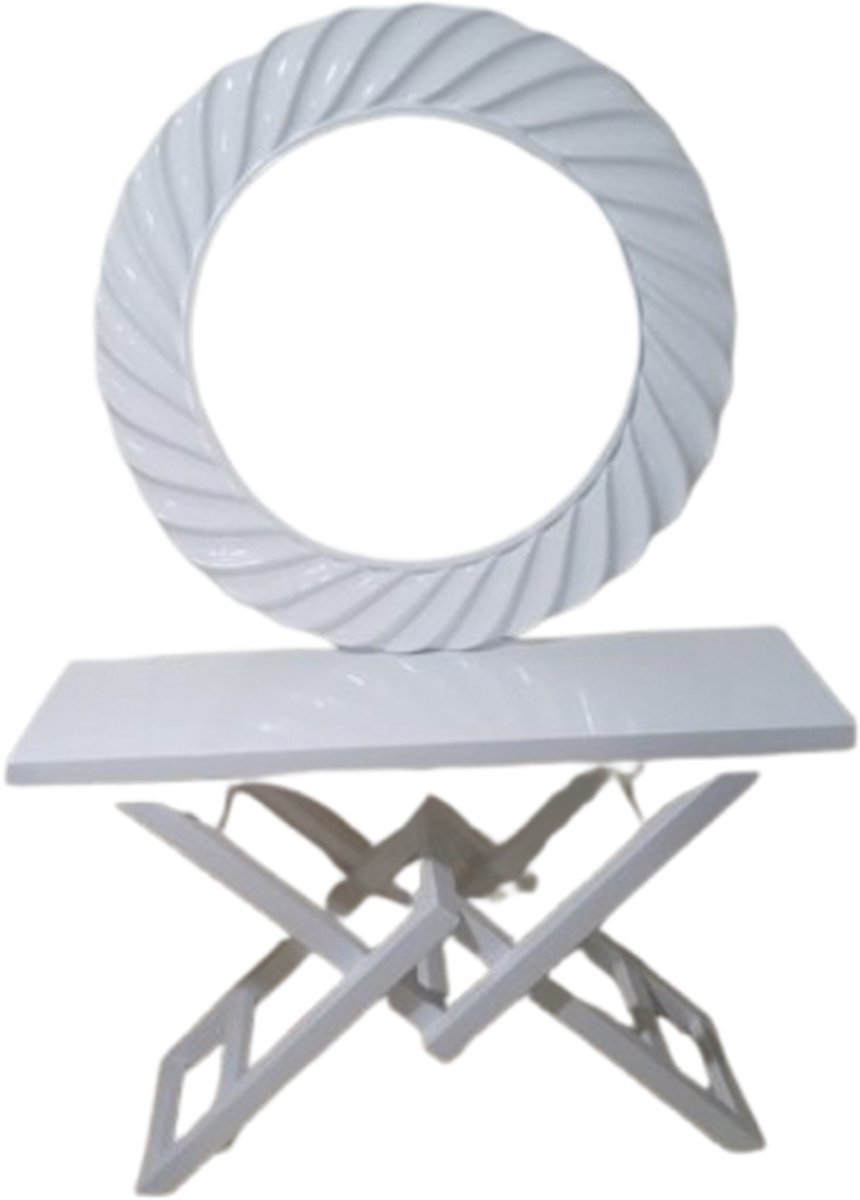 Barok ronde spiegel console stardust