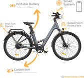 Bol.com ADO - Air 28 Pro - allround elektrische stadsfiets -Bafang motor - Samsung batterij - Carbon Belt – Auto Koppelsensor - ... aanbieding