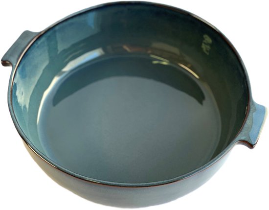 Gresnovo - plat de cuisson - rond - 24 cm - gris bleu - Portugal - plats de cuisson - capacité 2 litres