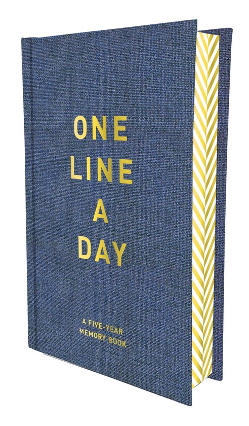 One Line a Day - Denim - Dagboek voor 5 jaar - A Five-Year Memory Book