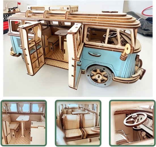 ROKR LK802 3D houten puzzel houten modelboot om volwassenen te bouwen, cadeaus voor kinderen en volwassenen, creatief speelgoed en decoratie van het huis, Viking Dragon Ship, LK802