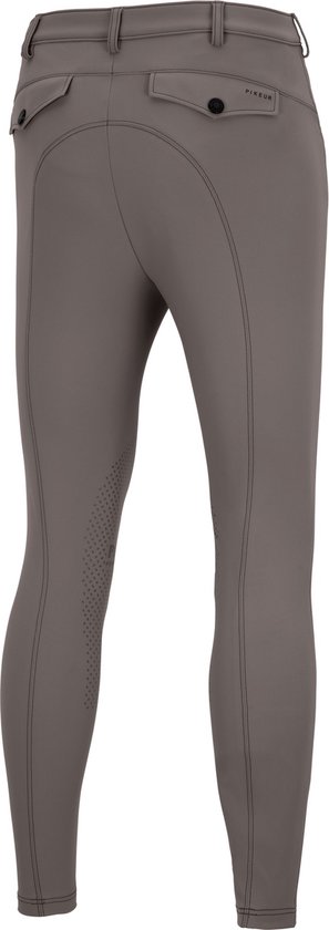 Pantalon D'équitation Pikeur Rodrigo, Genouillère, Gris Foncé, Taille 90 - Neuf