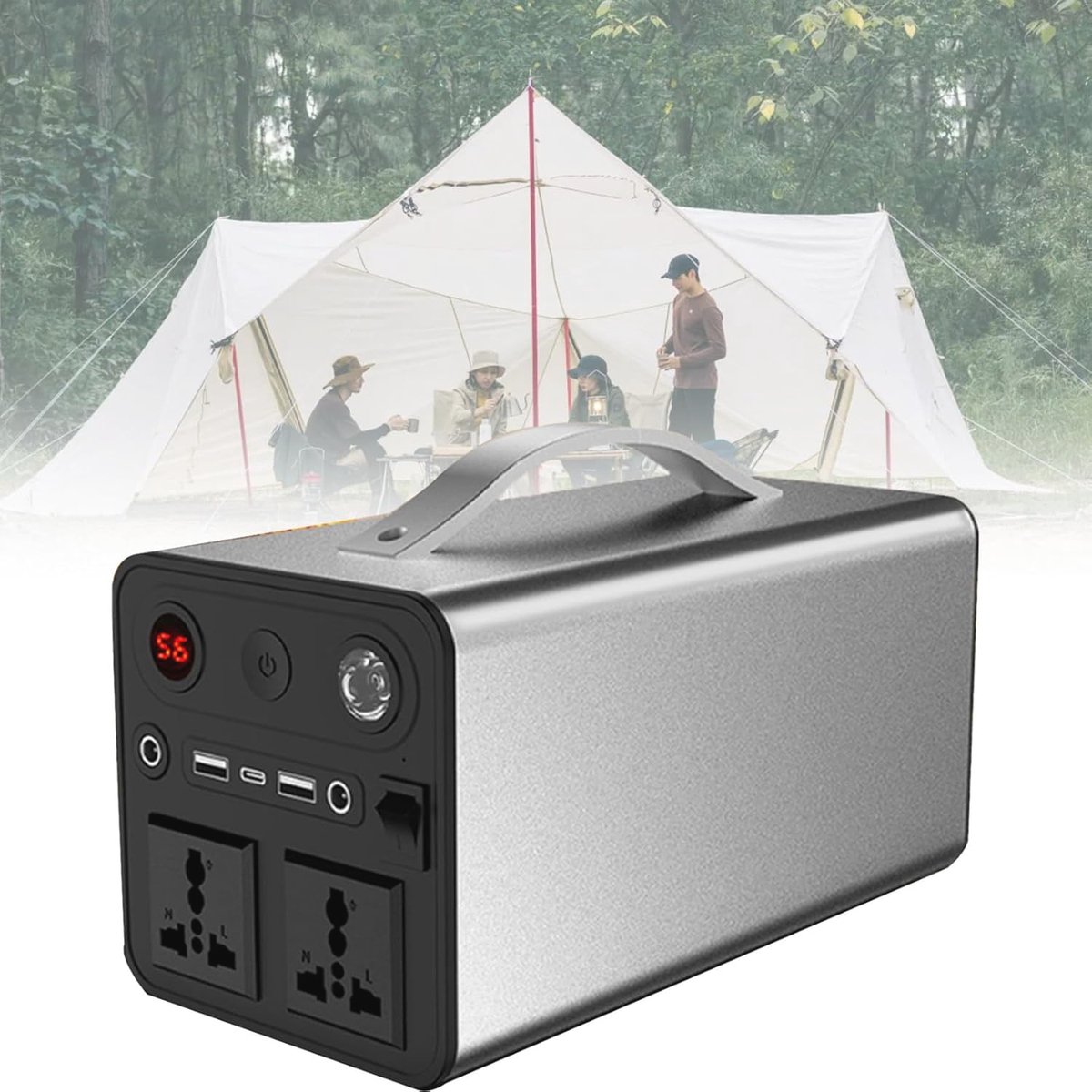 Draagbare krachtcentrale 300 W - Ideaal voor kamperen en noodstroomvoorziening