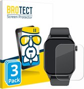BROTECT - Protection d'écran pour Smartwatch T98 2.04" - Film de protection en verre transparent (3 pièces)