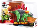 Verpakking van de Robo Alive Dino Wars Stegosaurus, met de dinosaurus met schietend kanon.