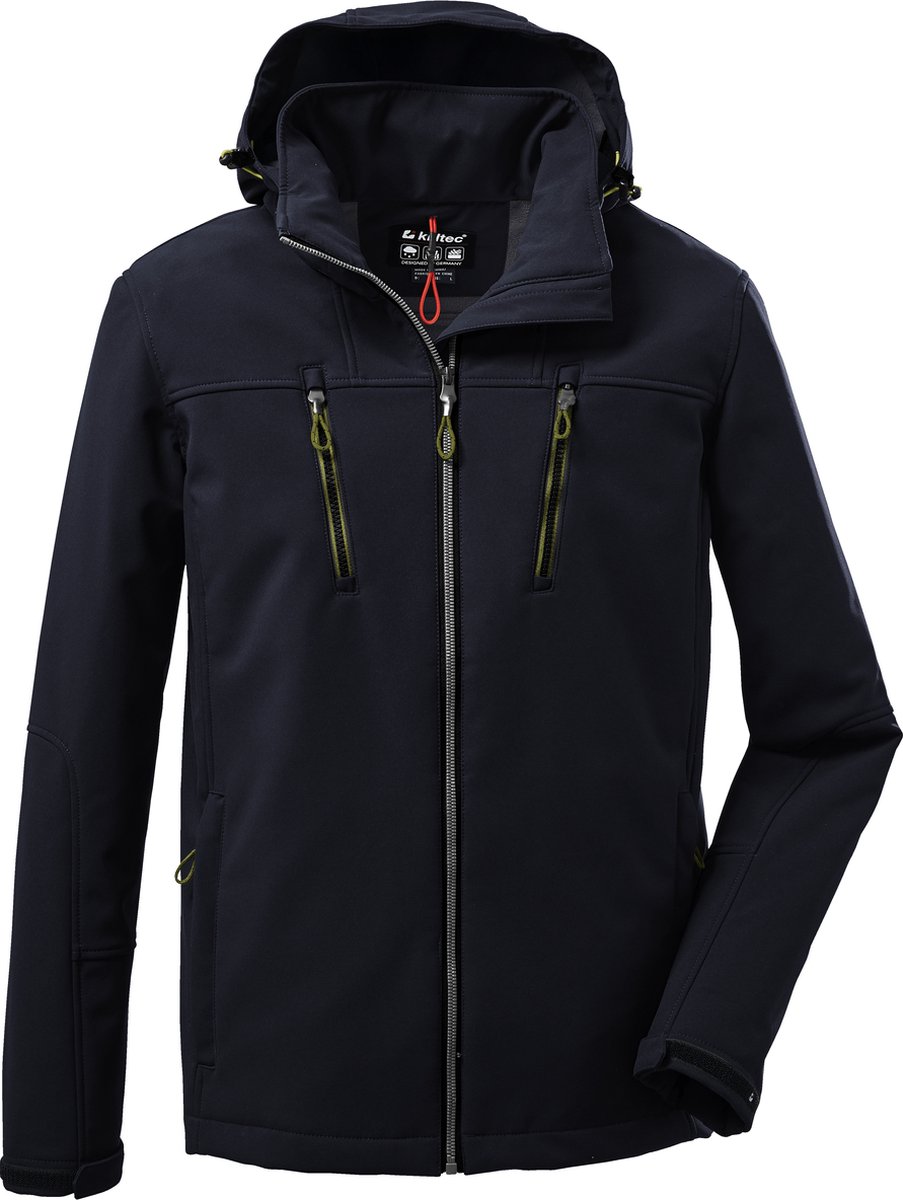 Killtec KOW 163 Men Softshell Jacket Softshell Heren Zwart