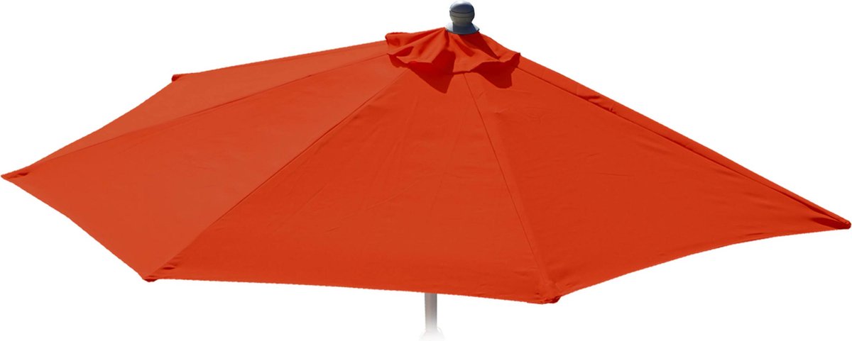 Vervangingshoes voor Parla halfronde parasol, parasolhoes vervangingshoes, 300cm stof/textiel UV 50+ 3kg ~ terracotta