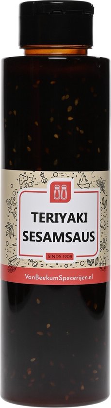 Sauce teriyaki au sésame | Flacon compressible 500 ml  | Van Beekum Specerijen