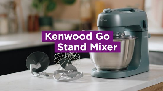 Robot culinaire Kenwood GO KZM35.000GY - Blauw - Bol mélangeur 4L - Poignée pour un déplacement facile - Robot culinaire compact - Ranger dans un placard ou un tiroir de cuisine - [pièce collection GO]