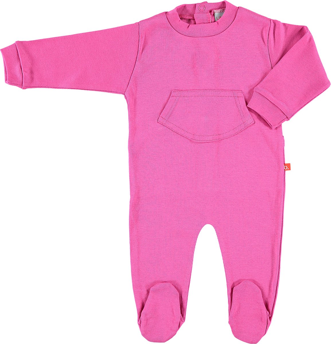 Baby pyjama met voetjes - boxpakje fuchsia bio katoen maat 46