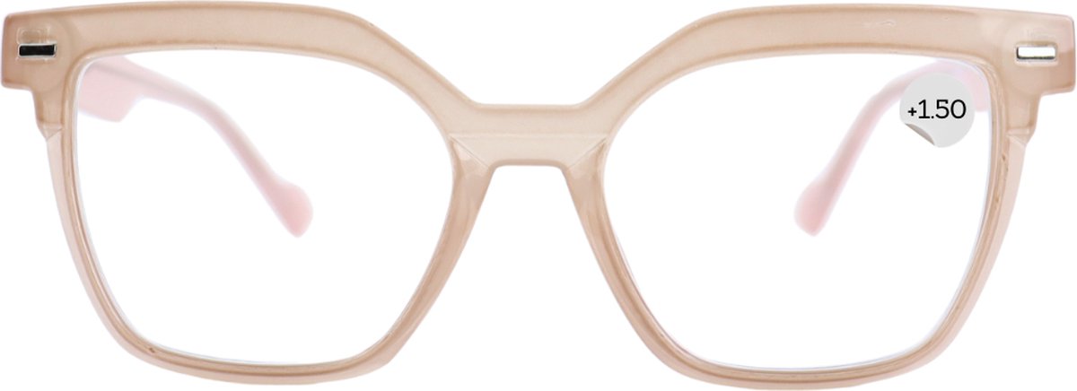 Montour Leesbril - MILA - plus 1,50- Vierkant Model - Brown - Dames - Heren - Unisex