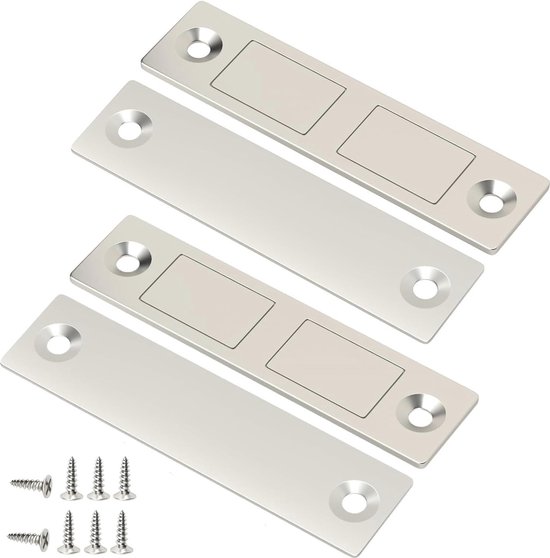 Navaris 4x zelfklevende magneetsluiting 14 kg - Magnetische afsluiting