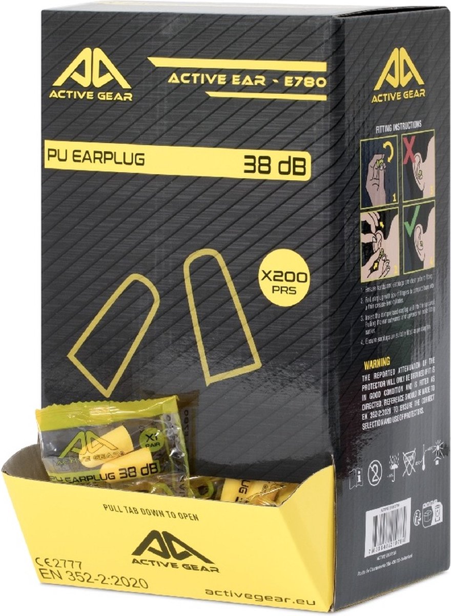 Goedkoopste 200 paar hoogste demping oordoppen | Active Gear | oordopjes slapen, oordoppen bouw, oordoppen klussen, oordopjes met hoge demping | SNR 38dB