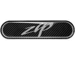 Piaggio Plak reflector 3D Piaggio ZIP carbonlook / reflectie - Reflector zelfklevend - Piaggio zip sticker - Scooter accessoires